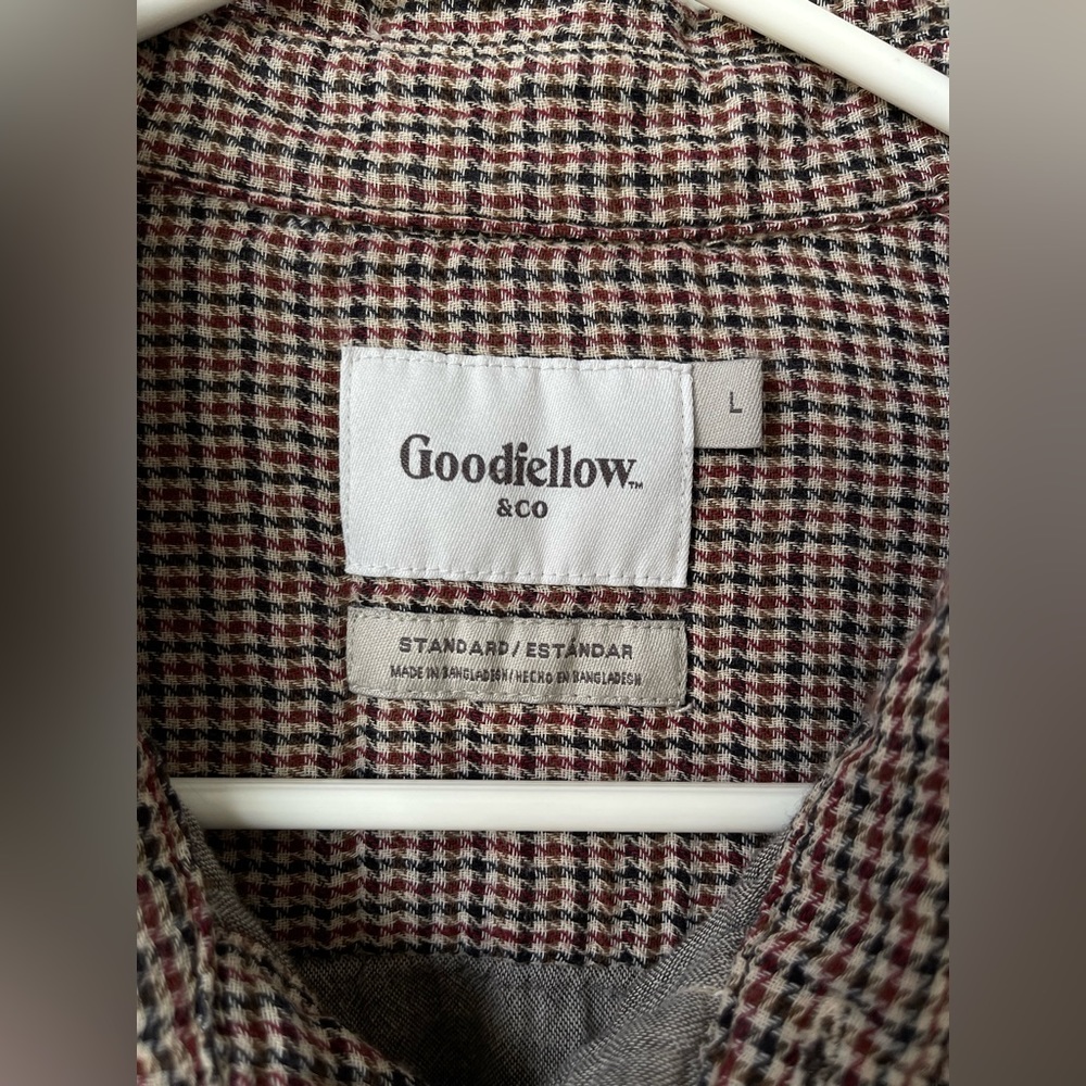 Goodfellow & Co large blk/tan/burgundy - Picture 3 of 6